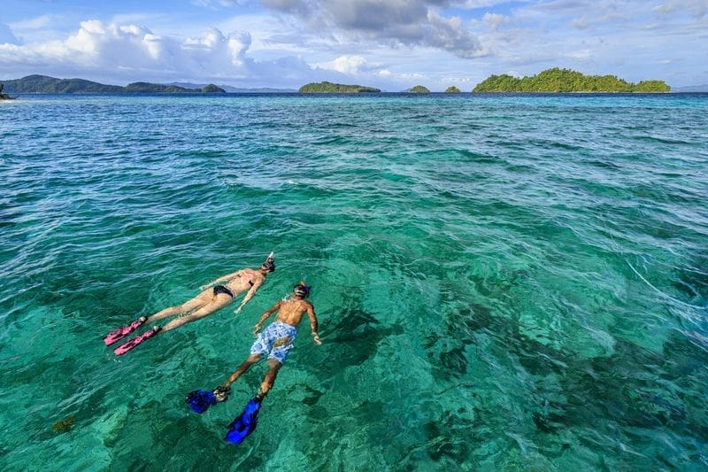 Avoid sunburn while snorkeling