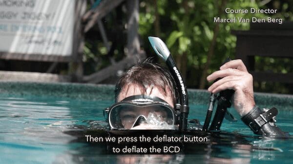 buoyancy check at the surface