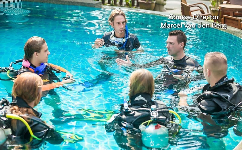 Don't sale advanced to much during confined water as a scuba diving instructor