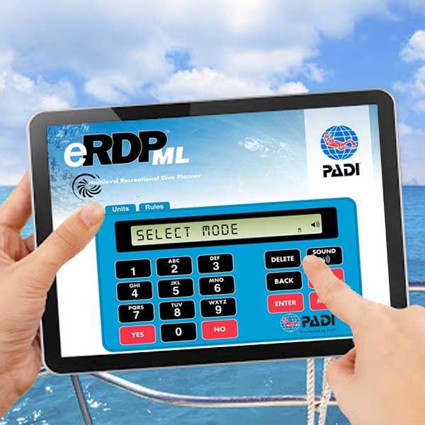 PADI eRDPML tablet