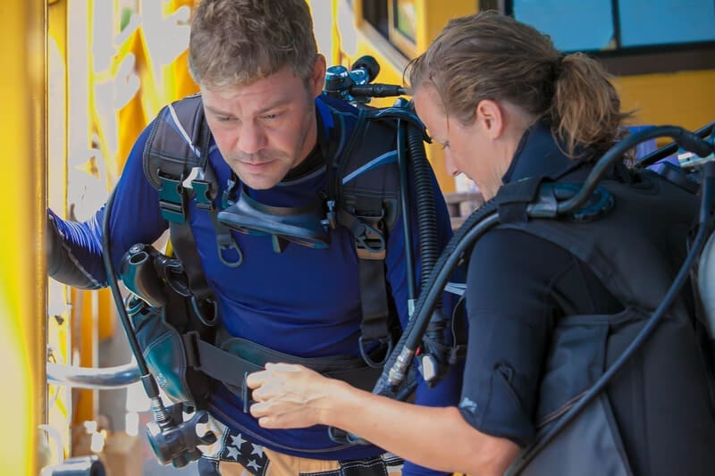 feeling anxiety before the dive PADI Open Water Diver Manual Answers Chapter 3