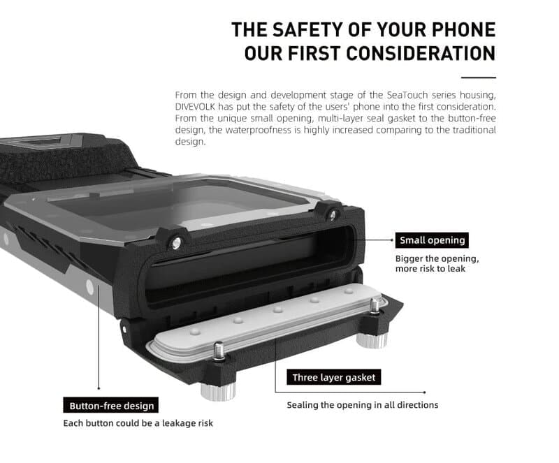 is it safe to use a underwater housing for your smartphone