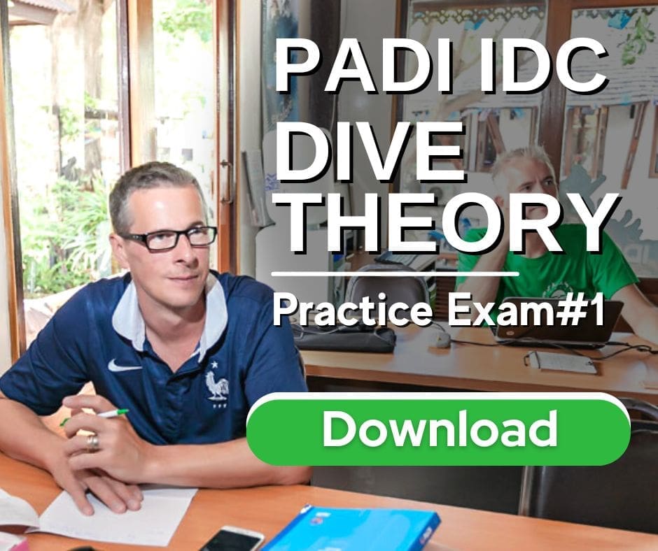 COMPLETE PADI IDC THEORY EXAM 1 IE