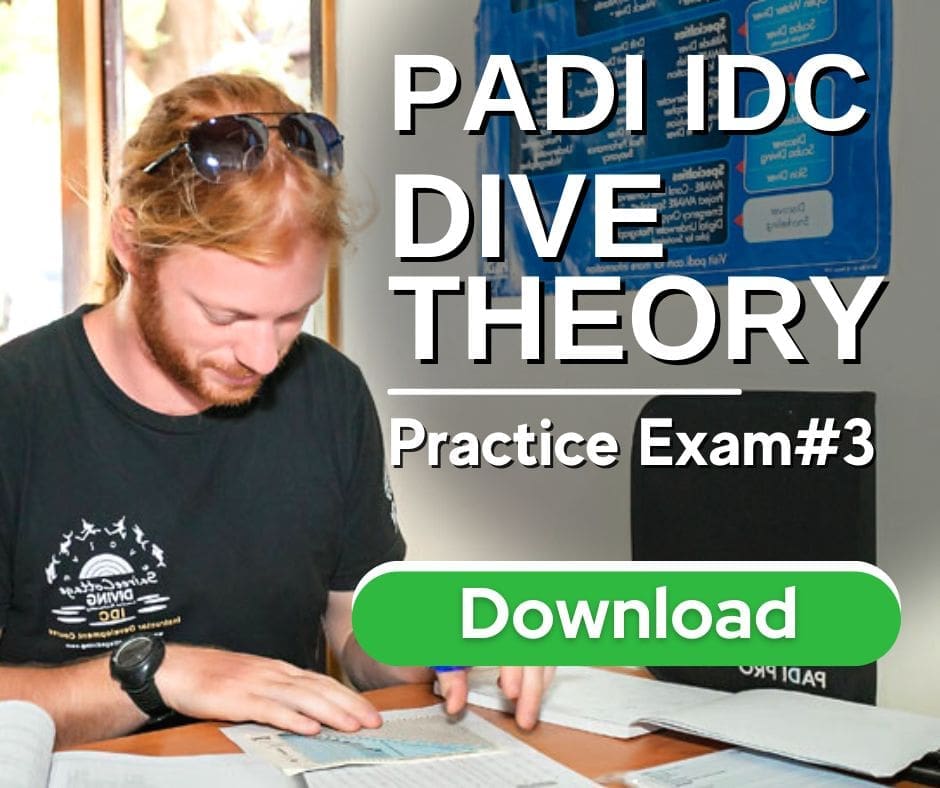 COMPLETE PADI IDC THEORY EXAM 3 IE