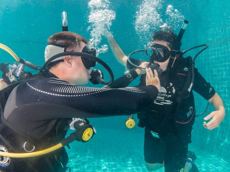 Panic Diver Neutrally Buoyant Diving Skill
