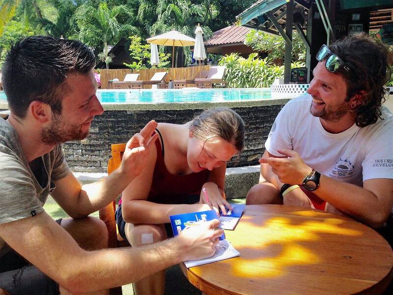 scuba diving certification and paperwork