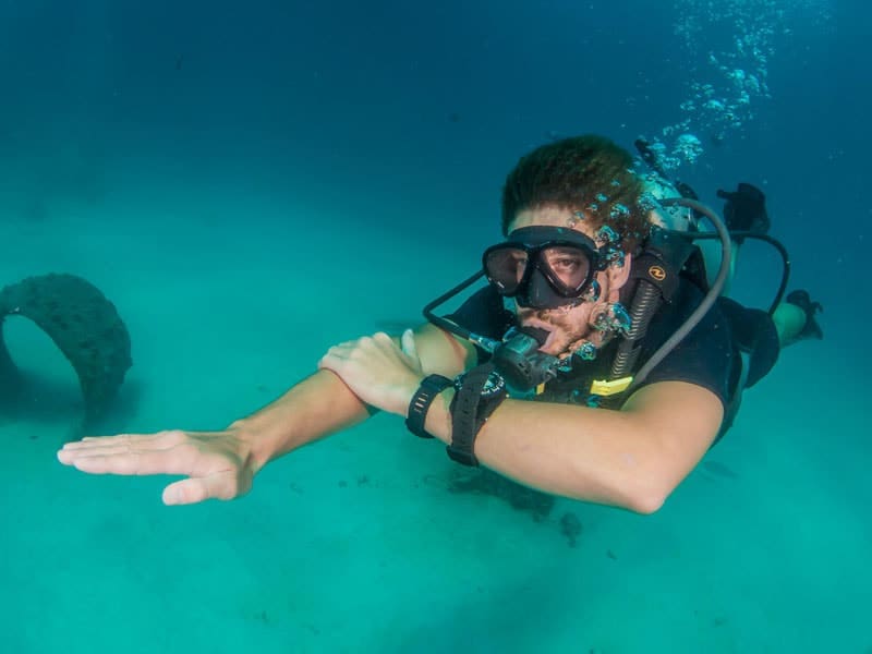 Underwater navigation compass PADI Open Water Diver Manual Answers Chapter 5