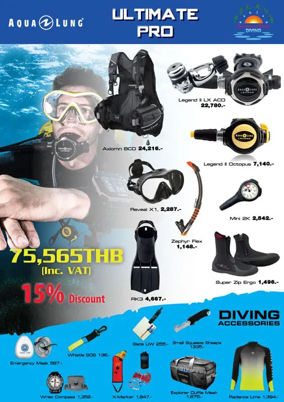 Ultimate Dive Equipment Package PADI IDC Course Cost Ultimate Dive Equipment Package